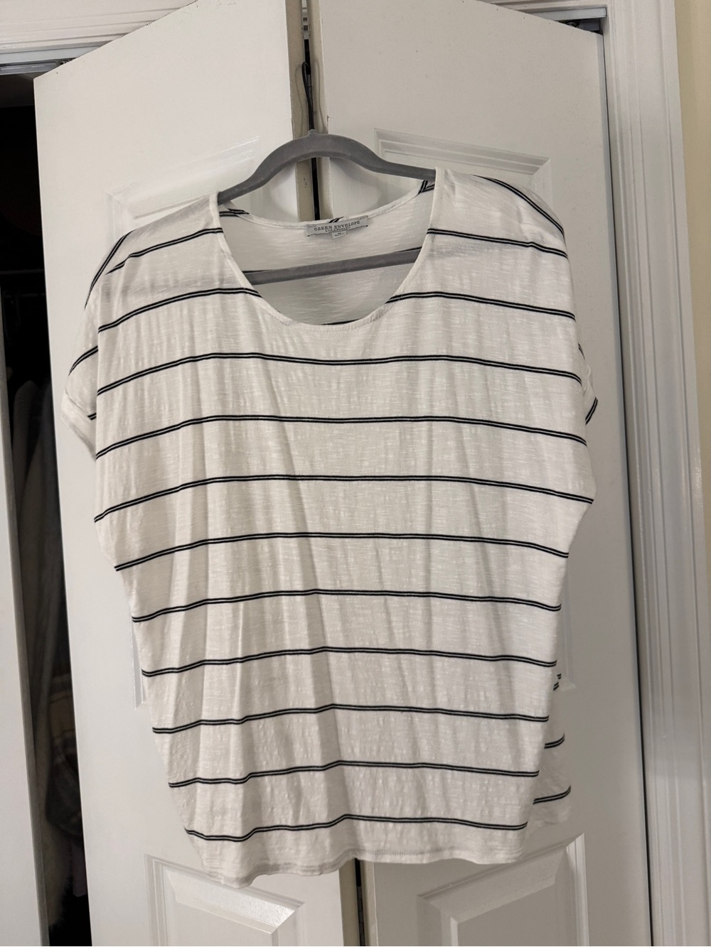 Black and White Striped top